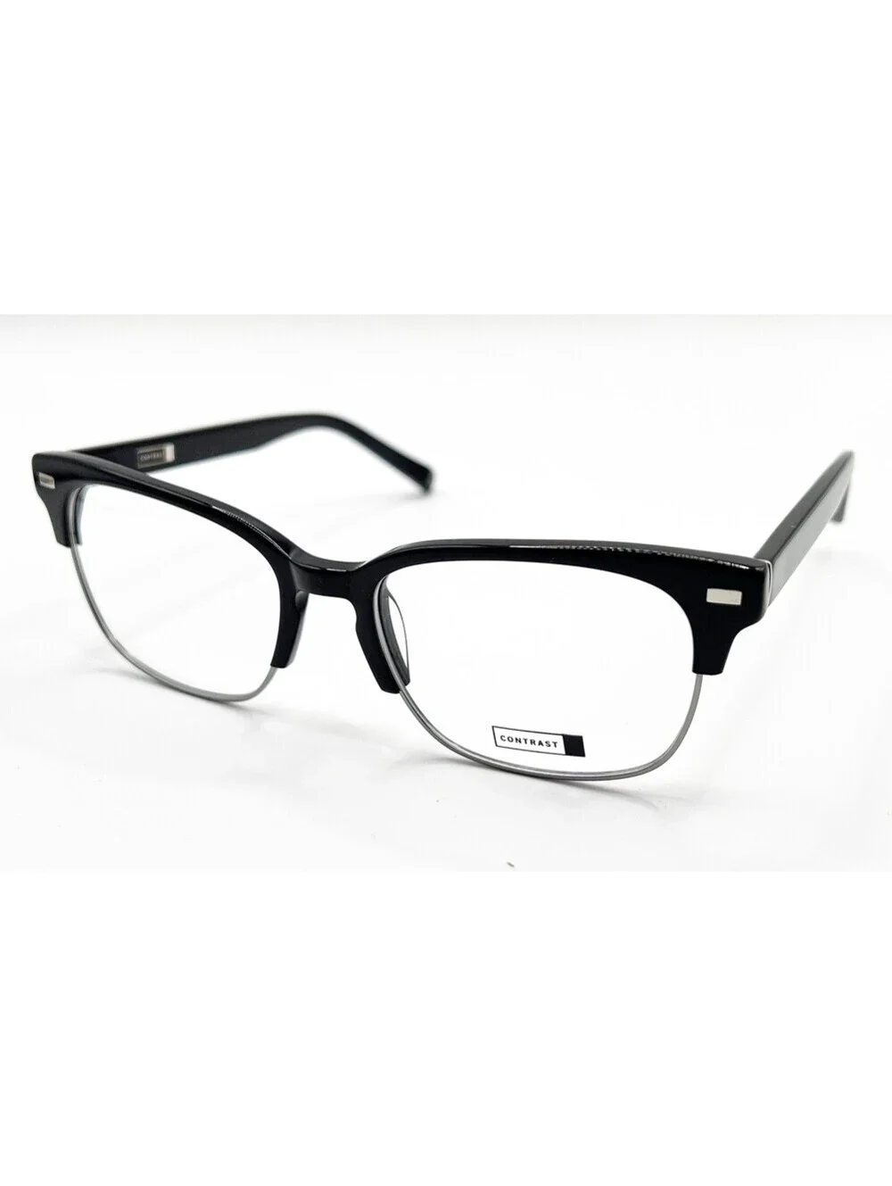 Contrast Jazz Blk Black Authentic Eyeglasses 54-18-145